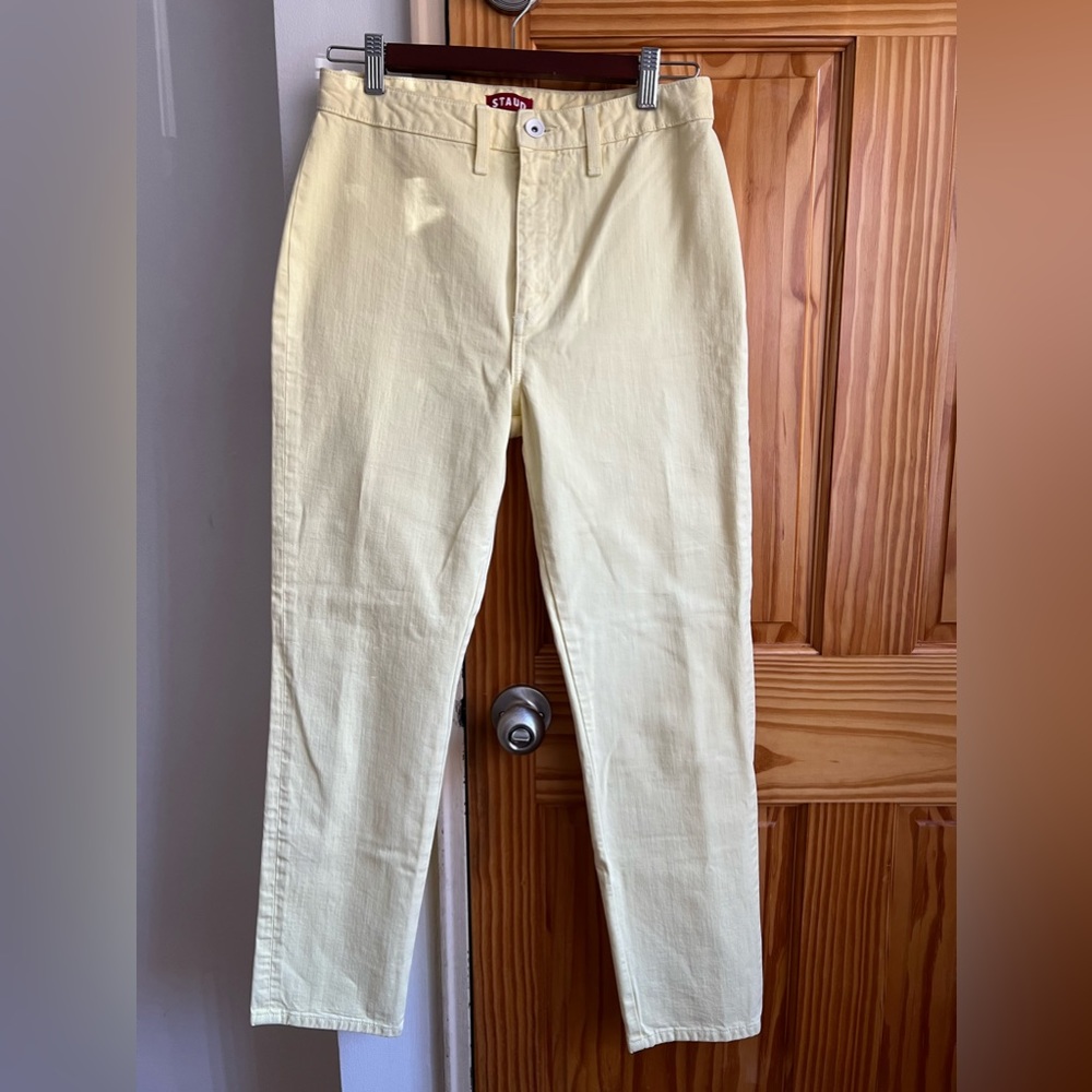 STAUD Two-Tone Jeans
